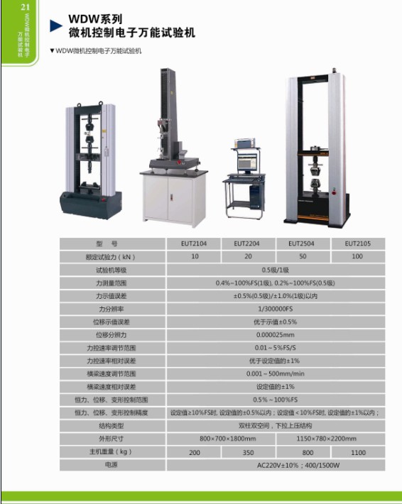 WDW系列微機(jī)控制電子萬能試驗(yàn)機(jī)